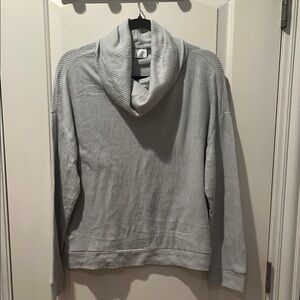 Hello Mello Gray Cowl Neck Sweater